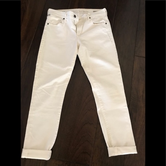 Citizens of Humanity cream color midrise jeans - Picture 2 of 2